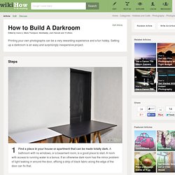 How to Build A Darkroom: 5 steps
