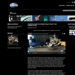 09/05 DARPA’s Cheetah Robot Bolts Past the Competition