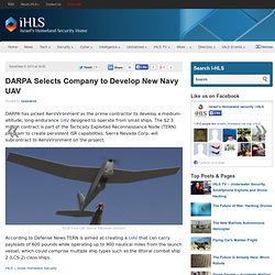 DARPA Selects Company to Develop New Navy UAV