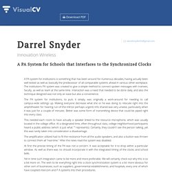 Darrel Snyder - Innovation Wireless