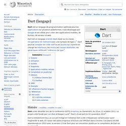 Dart (langage informatique)