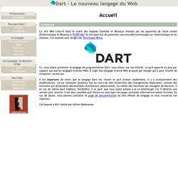 Dart - Le nouveau langage du Web