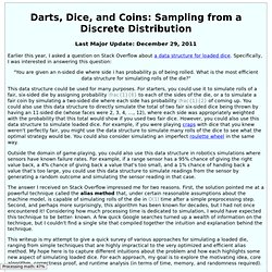 Darts, Dice, and Coins