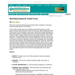Darwin/Lamark court case