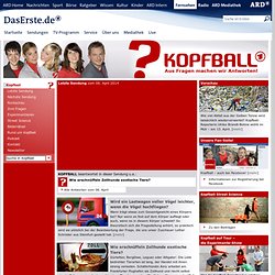 DasErste.de - Kopfball - Startseite