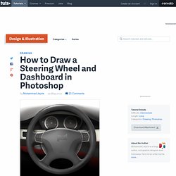 How to Draw a Steering Wheel and Dashboard in Photoshop