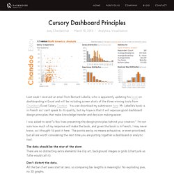 Cursory Dashboard Principles — Darkhorse Analytics