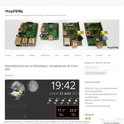 Dashboard domotique avec températures - MagdiBlog