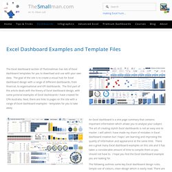 Excel Dashboards (Examples and free templates) — Excel Dashboards VBA and more