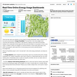 Real-Time Online Energy Usage Dashboards - information aesthetic