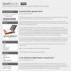 blog: dashboard cheat sheets for your favorite mac apps