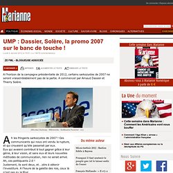 UMP : Dassier, Solère, la promo 2007 sur le banc de touche !