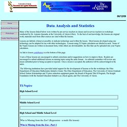 Data Anaysis and Stat