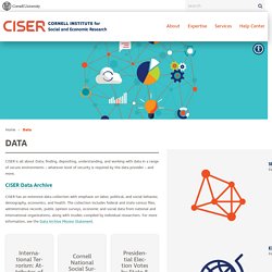 Data – CISER