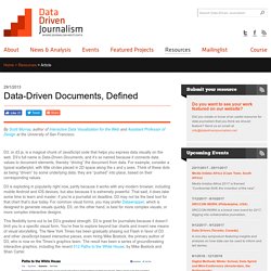 Data-Driven Documents, Defined