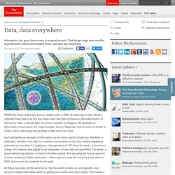 Data, data everywhere