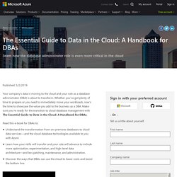 Data in the Cloud DBA Handbook