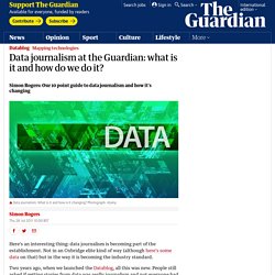 Data journalism at the Guardian: what is it and how do we do it?