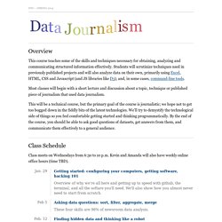 Data Journalism, Spring 2014