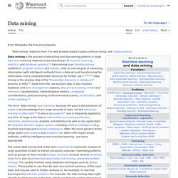 Data mining - Wikipedia