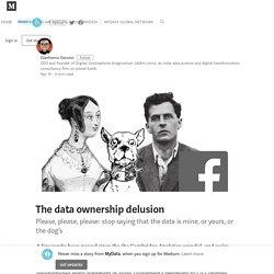 The data ownership delusion – MyData