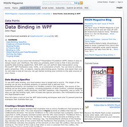 Data Binding in WPF