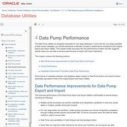 Data Pump Performance
