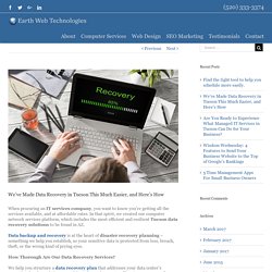 Data Backup and Recovery