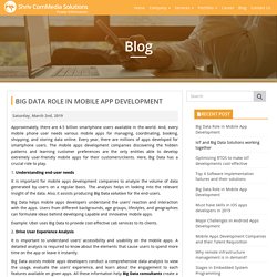 Big Data Role in Mobile App Development