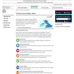 UK Data Service Census » Census boundary data