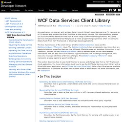WCF Data Services Client Library