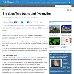 Big data: Two truths and five myths