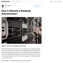 How to Become a Database Administrator?