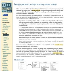 Database Design - Many-to-many