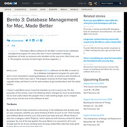 Bento 3: Database Management for Mac, Made Better — Online Collaboration