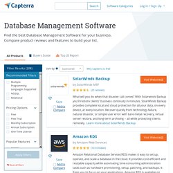 Top 20 Database Management Software 2018 - Compare Reviews
