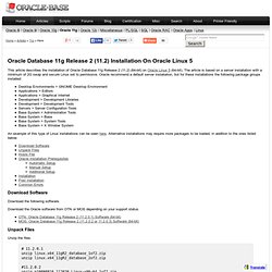 Oracle Database 11g Release 2 (11.2) Installation On Oracle Linux 5