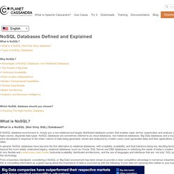 NoSQL Databases Defined & Explained
