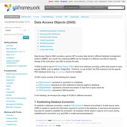 Database Access Objects