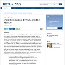 Databuse: Digital Privacy and the Mosaic