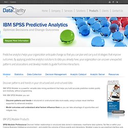 DataClarity Corporation - IBM SPSS