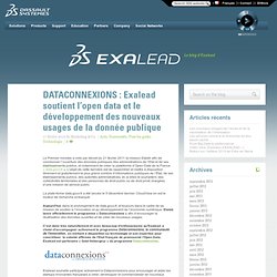 DATACONNEXIONS : Exalead soutient l’open data et le développement des nouveaux usages de la donnée publique