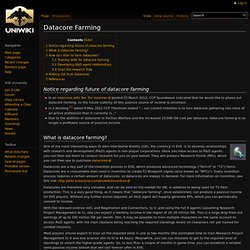 Datacore Farming