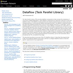 Dataflow (Task Parallel Library)