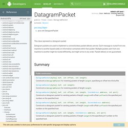 DatagramPacket