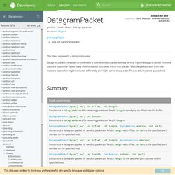 DatagramPacket