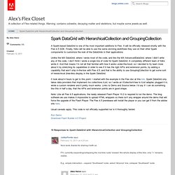 Spark DataGrid with HierarchicalCollection and GroupingCollection « Alex’s Flex Closet