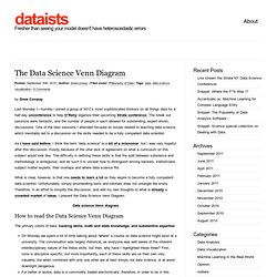 The Data Science Venn Diagram