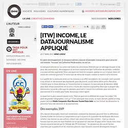 [itw] Income, le datajournalisme appliqué
