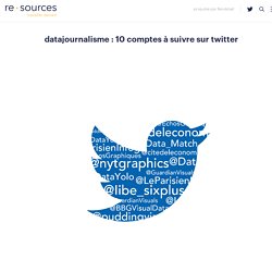 Datajournalisme : 10 comptes à suivre sur Twitter - re.sources